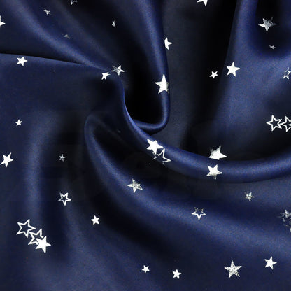 Star Blockout Blackout Curtains 3 Layers Eyelet Pure Fabric Room Darkening-EI0405-L-SG