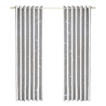 Star Blockout Blackout Curtains 3 Layers Eyelet Pure Fabric Room Darkening