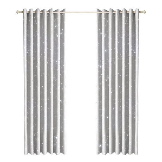 Star Blockout Blackout Curtains 3 Layers Eyelet Pure Fabric Room Darkening