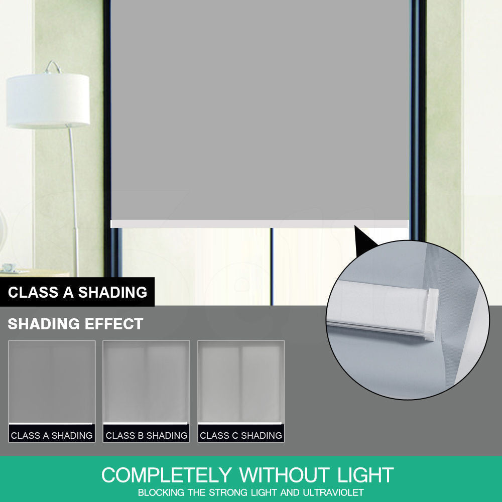 Quality Modern Blockout Roller Blinds Curtain Full Sun Shading Room Darkening