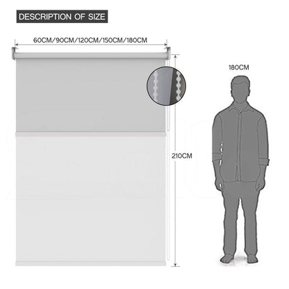 Quality Modern Blockout Roller Blinds Curtain Full Sun Shading Room 90cmx210cm