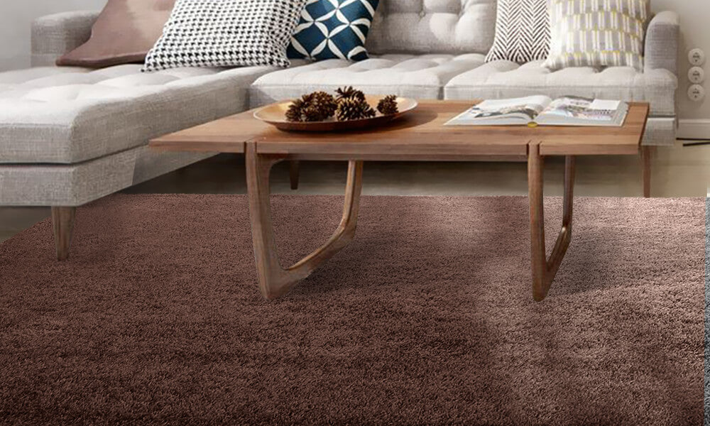 Floor Rugs Shaggy Rug Ultra Soft Shag Confetti Carpet Anti-Slip Living Room Mat