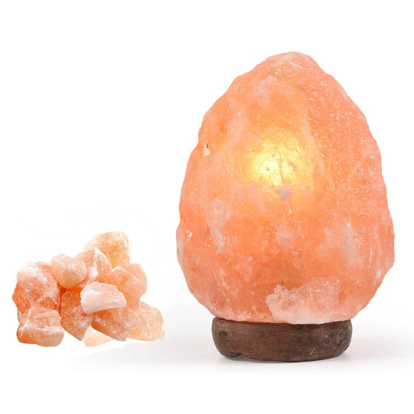  5-7 kg Himalayan Salt Lamp Rock Crystal Natural Light Dimmer Switch Cord Globes