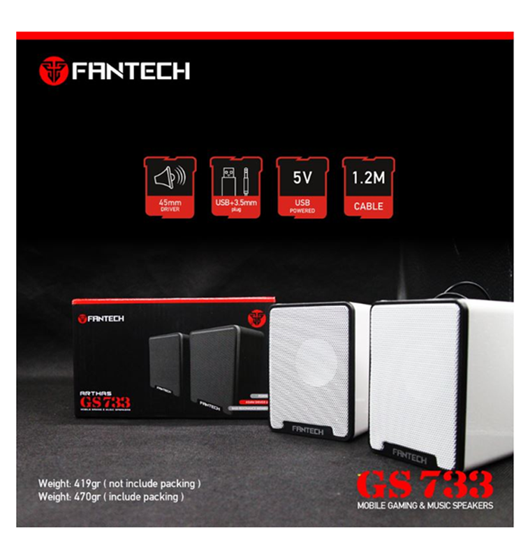 GS733 Desktop Mini Portable USB 2.0 Computer Speaker