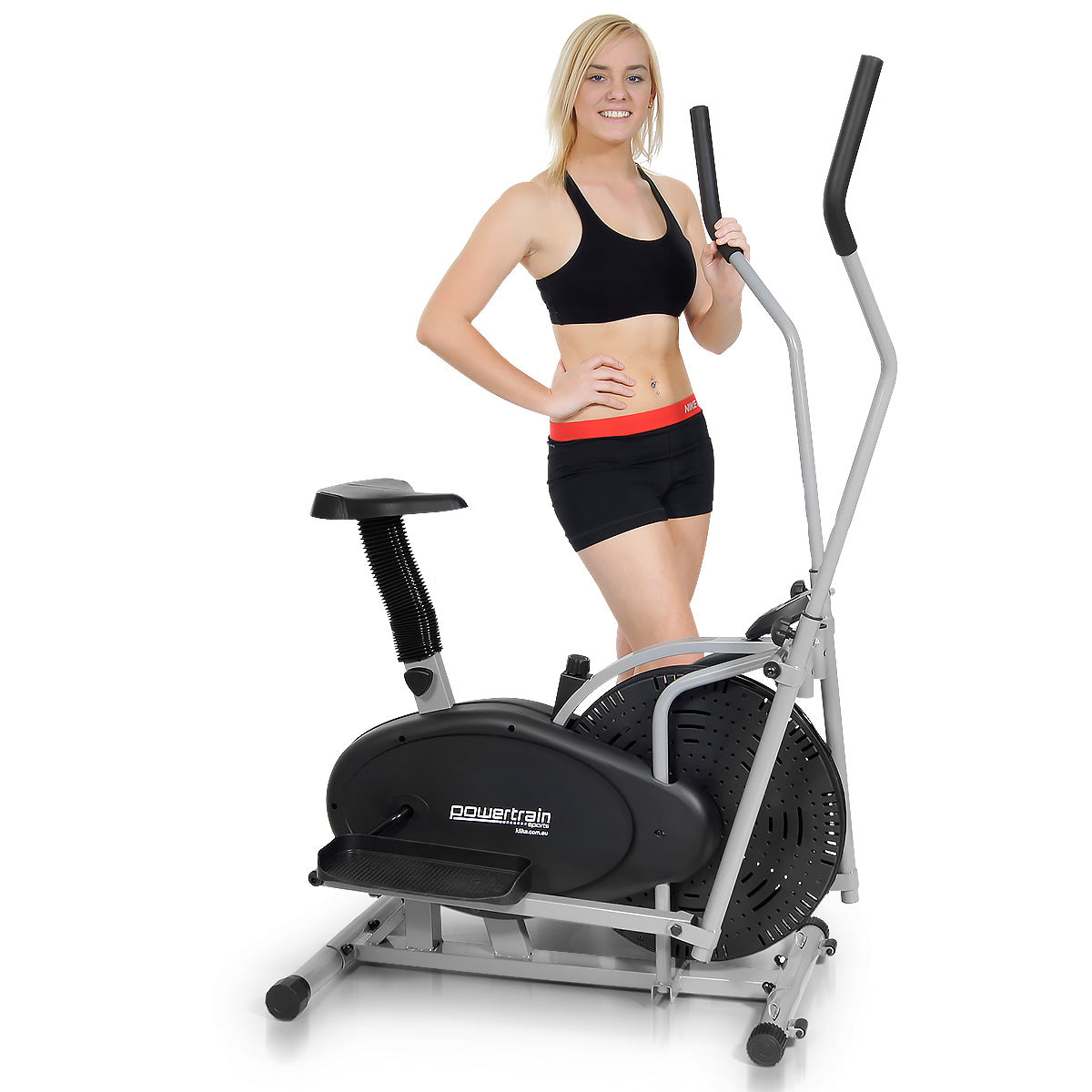 2-in-1 Elliptical cross trainer and exercise bike