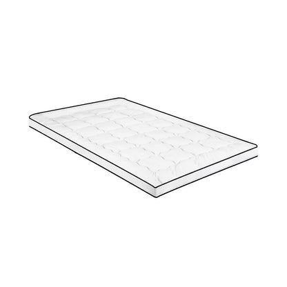 Enhance Your Sleep with our Single-Size Microfibre Pillowtop Mattress Protector Cover-Single\King Single