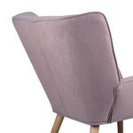 Experience Luxury with the Pink Fabric Upholstered Lounge Chair
