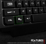 K511 Hunter Pro 104 Keys Gaming Keyboard