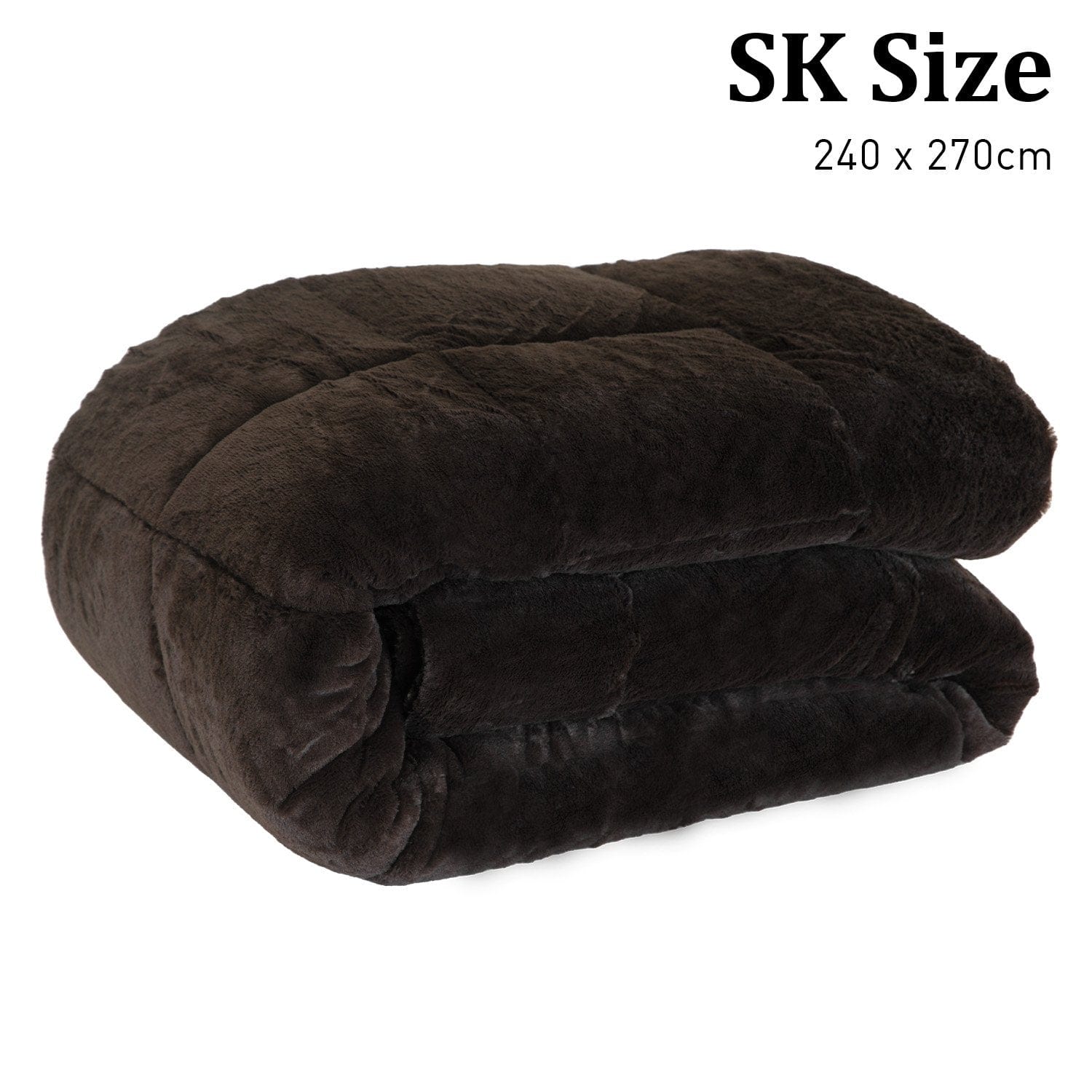 Faux Mink Comforter Quilt Doona Duvet 800GSM - Queen