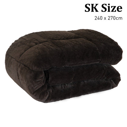 Faux Mink Comforter Quilt Doona Duvet 800GSM - Queen