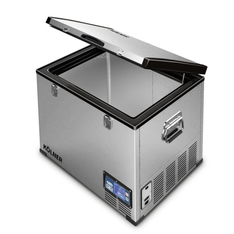 95l stainless steel portable fridge chest freezer