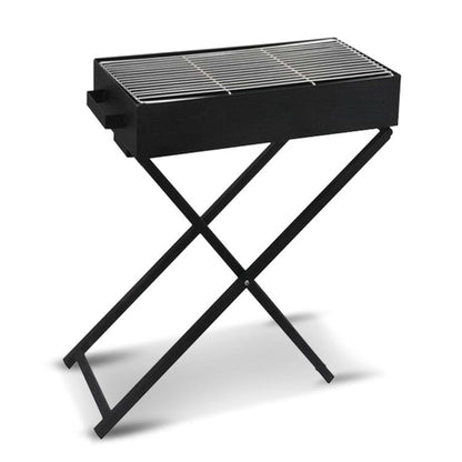Foldable charcoal bbq grill - adjustable height