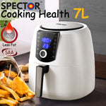 SPECTOR 7L Air Fryer LCD Healthy Cooker Low Fat OilFree Kitchen Oven 1800W White
