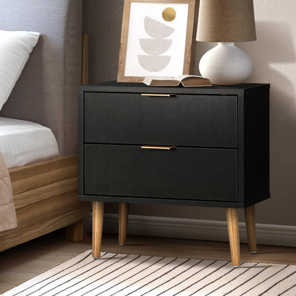  Functional Bedside Table with 2 Drawers: Organize Your Bedroom with Style