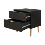 Functional Bedside Table with 2 Drawers: Organize Your Bedroom with Style