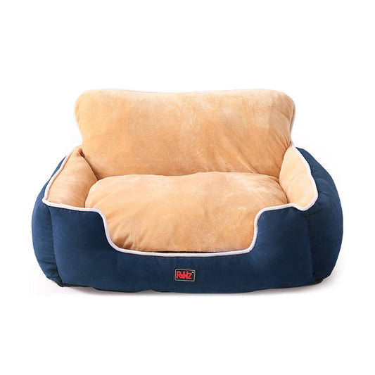 PaWz Pet Bed Dog Puppy Beds Cushion Pad Pads Soft Plush Cat Pillow Mat Blue XL