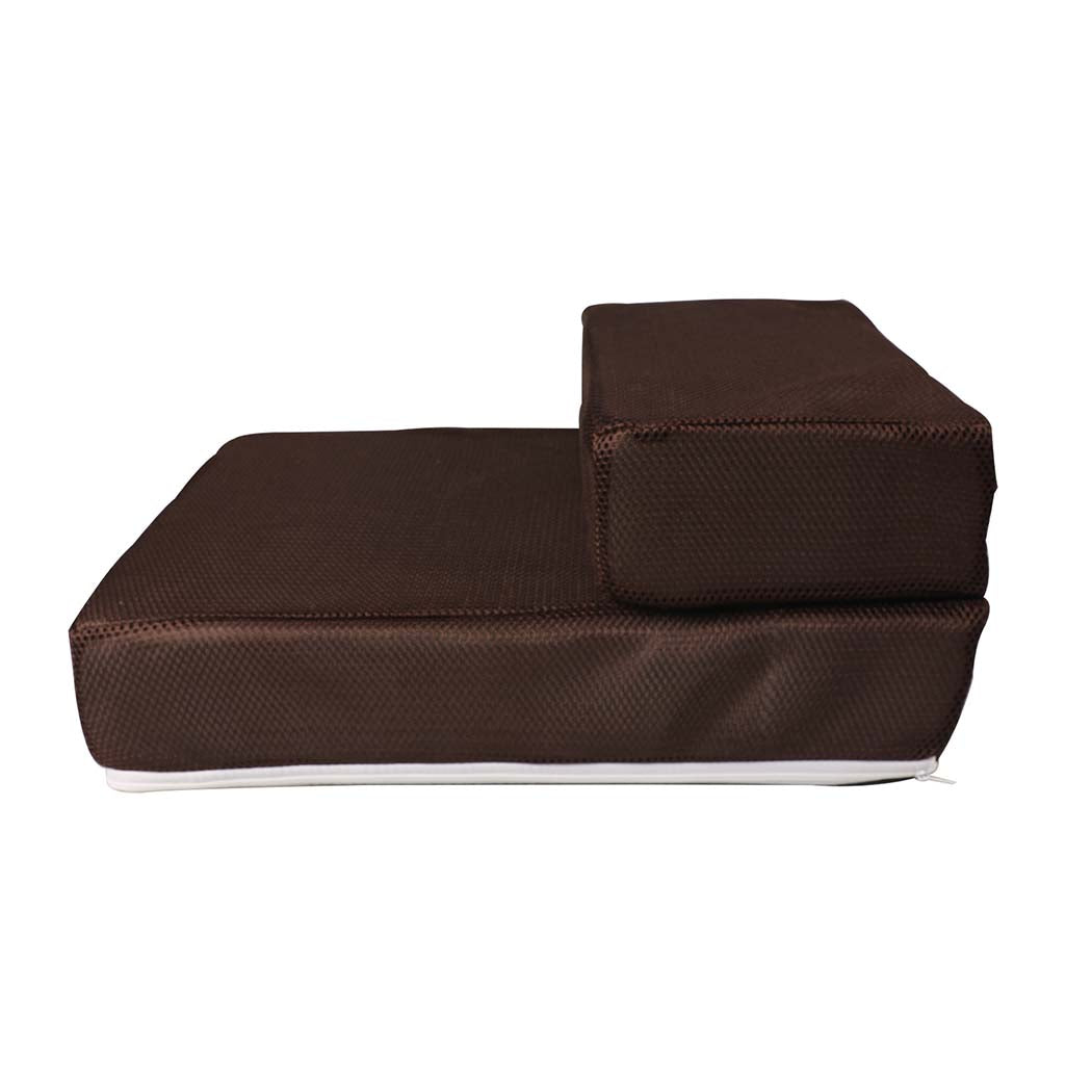 Portable Foldable Pet Stairs Brown