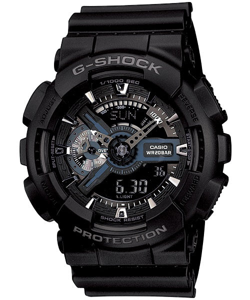  Casio G-Shock Analogue/Digital Mens Black Watch GA-110-1B GA-110-1BDR