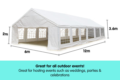 12 x 6m Outdoor Event Wedding Marquee