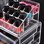 10 Drawers Clear Acrylic Boxes Cosmetic Makeup Organizer Jewellery Storage Box