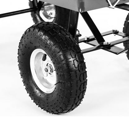 Garden Cart with Mesh Liner Lawn Folding Trolley Hammer