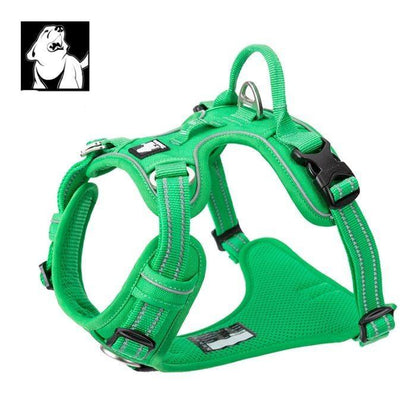 High Density NYLON Pull Harness Green