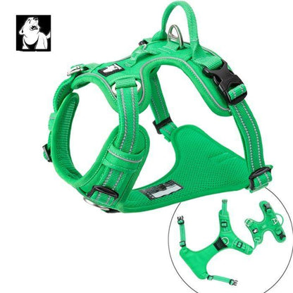 High Density NYLON Pull Harness Green