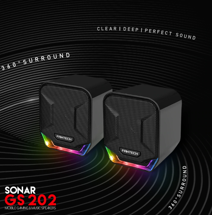 GS202 RGB LED Speakers Surround Sound for FPS CS 
