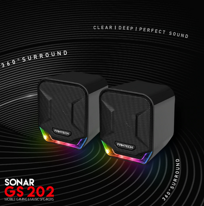 GS202 RGB LED Speakers Surround Sound for FPS CS 

