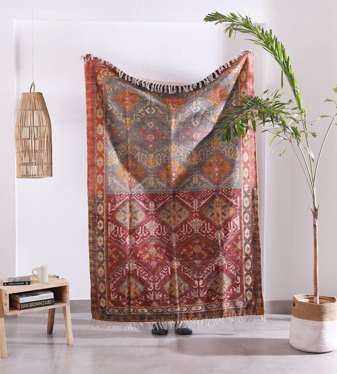 Handmade Turkish Kilim Rug for Living Room Decor - Large Area Rug