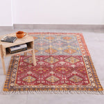 Handmade Turkish Kilim Rug for Living Room Decor - Large Area Rug