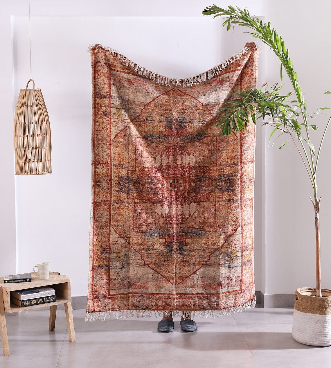 Handmade Turkish Kilim Rug for Living Room Decor - Large Area Rug