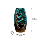 Mountain Waterfall Smoke Backflow Ceramic Incense Burner Cones Holder + Cones