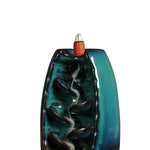 Mountain Waterfall Smoke Backflow Ceramic Incense Burner Cones Holder + Cones
