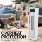 Electric tower heater 2000w white