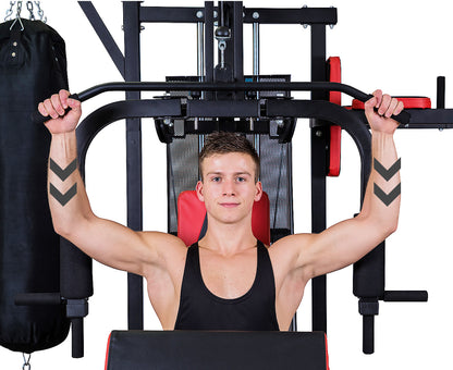 Powertrain Multi-Station Home Gym with Punching Bag - 165lbs