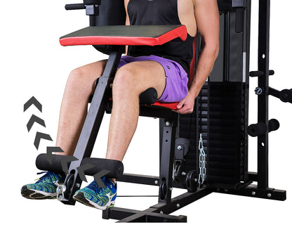 Powertrain Multi-Station Home Gym with Punching Bag - 165lbs