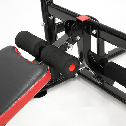 Powertrain Multi Station Pull-up Chin-Up Tower with Exercise Bench