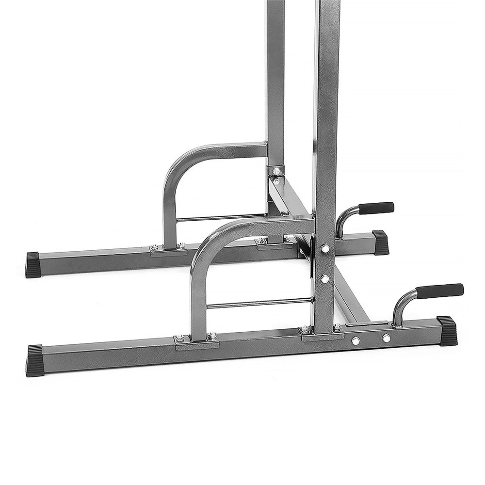 Powertrain Multi Station Home Gym Pull Chin Up Tower with Speedball