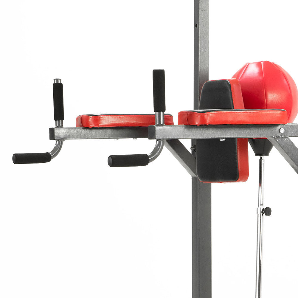 Powertrain Multi Station Home Gym Pull Chin Up Tower with Speedball