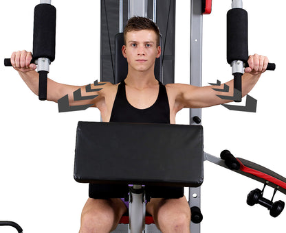 Powertrain Home Gym Multi Station Exercise 175lb Weights Dumbbells