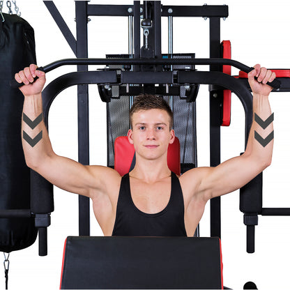 Multi Station Home Gym Exercise Dumbbells Punching Bag