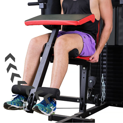 Multi Station Home Gym Exercise Dumbbells Punching Bag