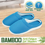 Summer Women Men Bamboo Cooling Gel Slippers Anti-fatigue Sandals Shoes Size S