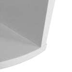 5 Tier Corner Wall Shelf Display Zig-tag Rack-White