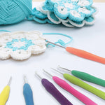 30 Pcs Crochet Hooks Kit Yarn Knitting Needles Sewing Tools Grip Set With Bag