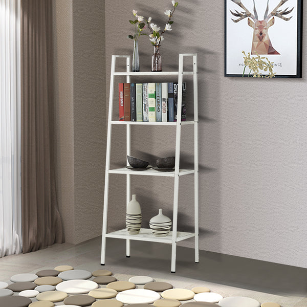  4 Tier Ladder Shelf Unit Bookshelf Bookcase Book Storage Display Rack Stand