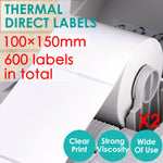 600Pcs Direct Thermal Shipping Labels for Fastway eParcel Startrack 100x150mm
