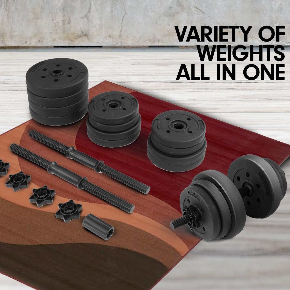 20kg Home Gym Dumbbell Set