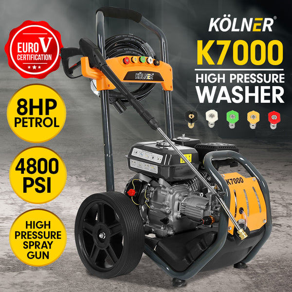  Kolner 7000 8HP 4800psi Petrol Engine High Pressure Washer Cleaner